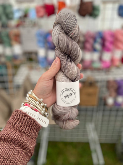 Foggy Shores Colorway - Artisan Dyed Yarn - Multiple Bases: CMS Nylon Sock (80/20)