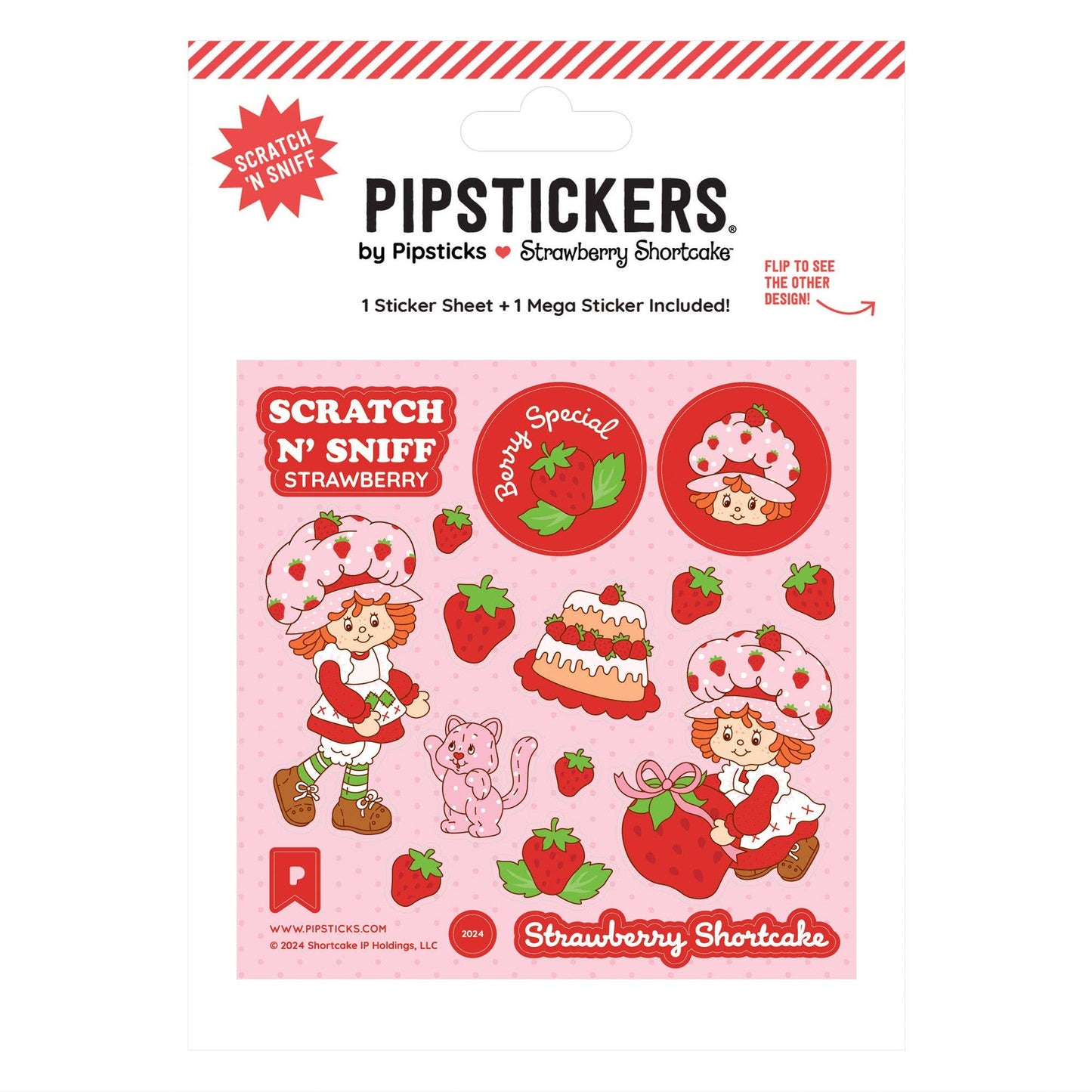 Strawberry Shortcake & Custard Scratch 'n Sniff (2ct): 0001