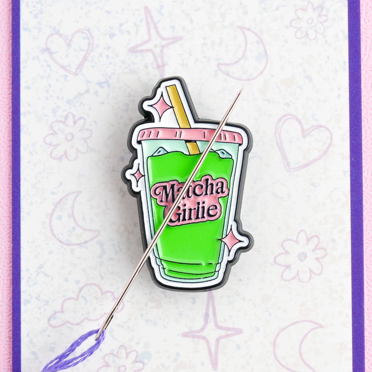 Matcha Girl Needle Minder Magnet
