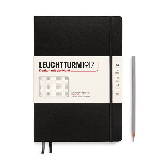 Notebooks - Composition (B5): Black / Hardcover / Dotted