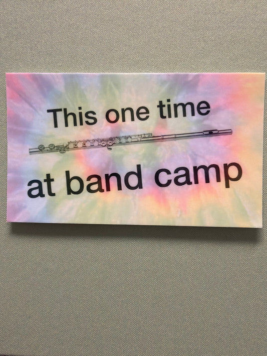 Sticker, 2.25” x 3.8” Rectangle, This one time at band camp
