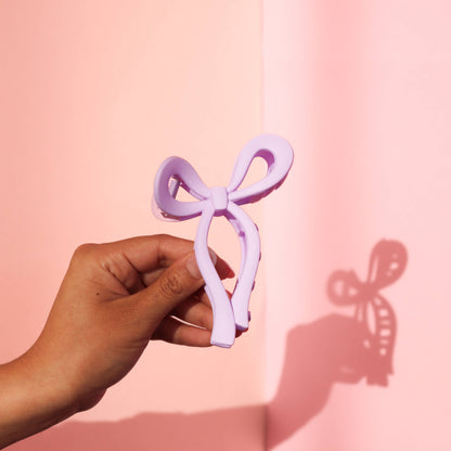 Charming Bow Hair Clip in Cute Colors: Periwinkle