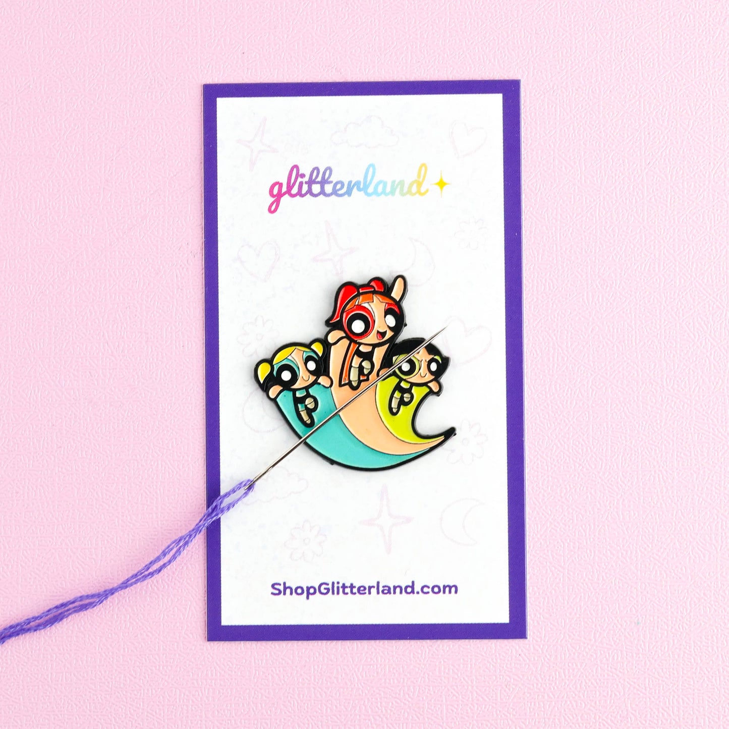 Cartoon Girl Needle Minder Magnet