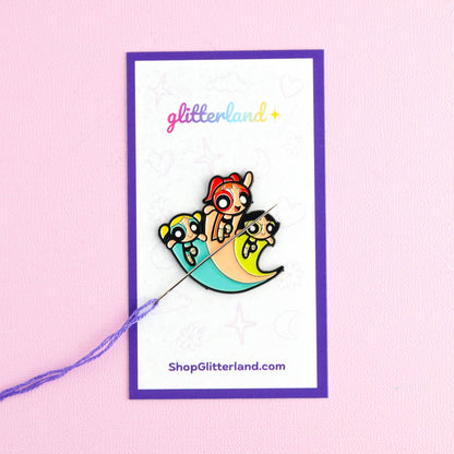 Cartoon Girl Needle Minder Magnet