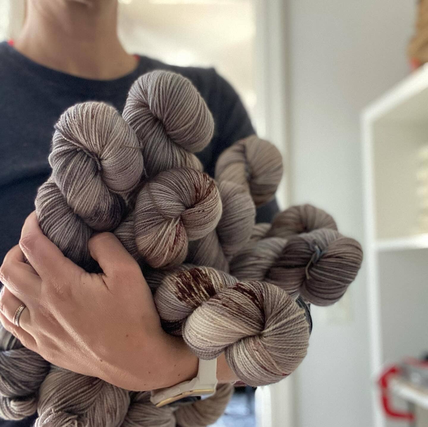 Foggy Shores Colorway - Artisan Dyed Yarn - Multiple Bases: CMS Nylon Sock (80/20)