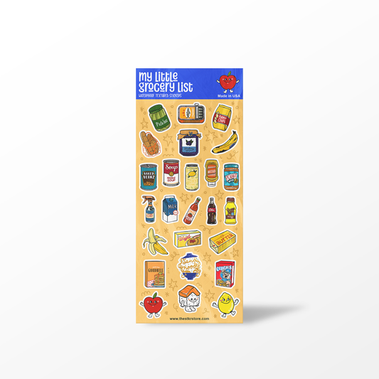 Little Grocery List Sticker Sheet