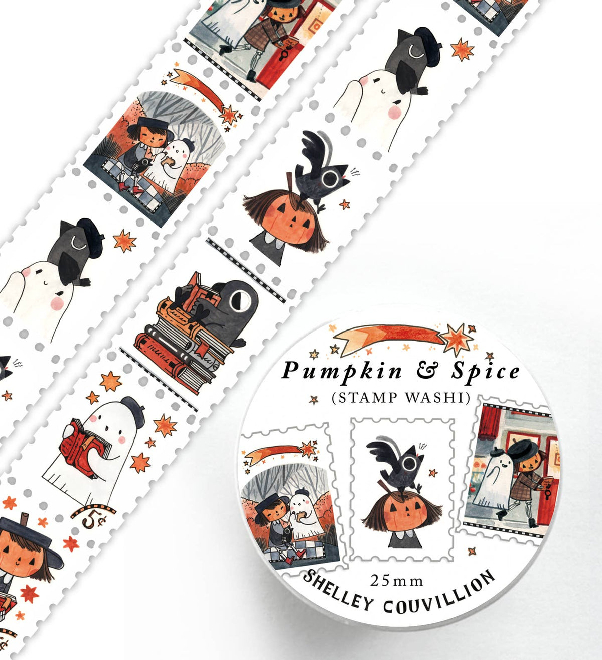 Pumpkin and Spice Stamp Washi Tap