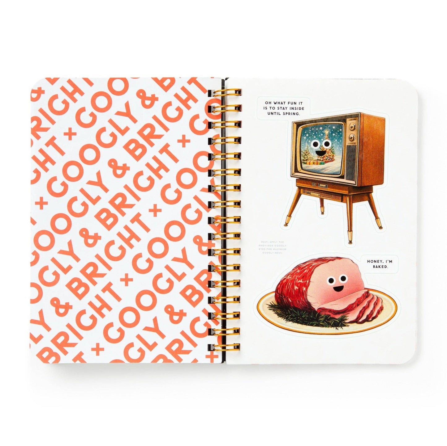 Brass Monkey Googly & Bright Holiday Sticker Book