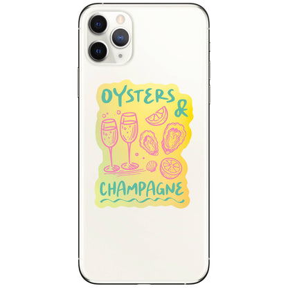 Brunch Oyster Booze Seaside Drink High Quality Vinyl Sticker