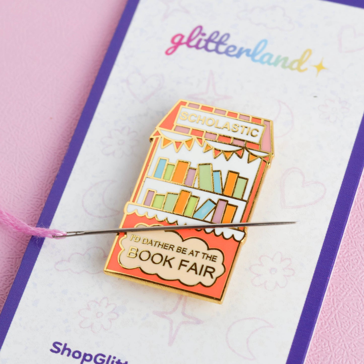 Scholastic Book Fair Bookish Needle Minder Magnet