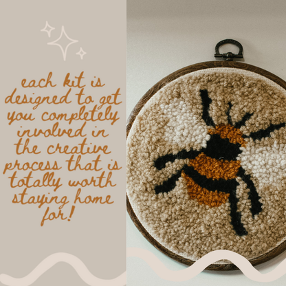 Bee Beginner DIY Punch Needle Kit