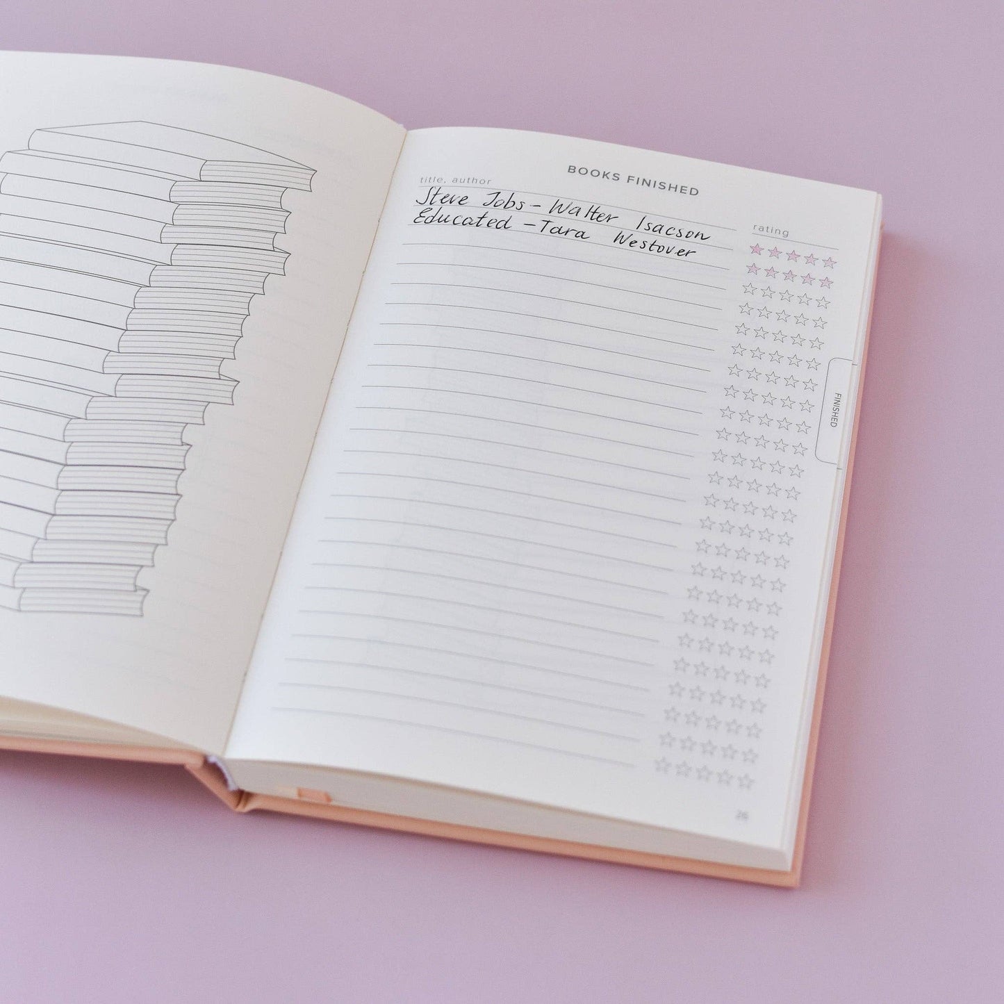Reading Journal (Avid Reader): Blush