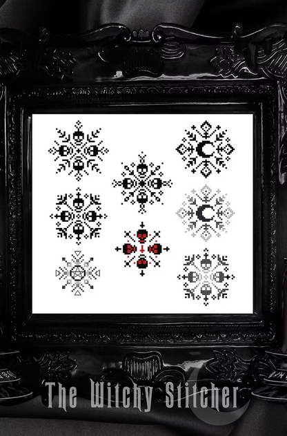 Gothic Snowflake Set- Cross Stitch Pattern