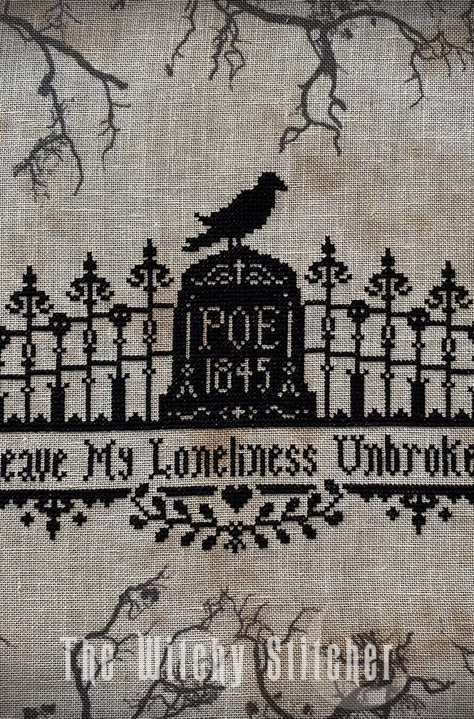 Poe: The Raven - Cross Stitch Pattern