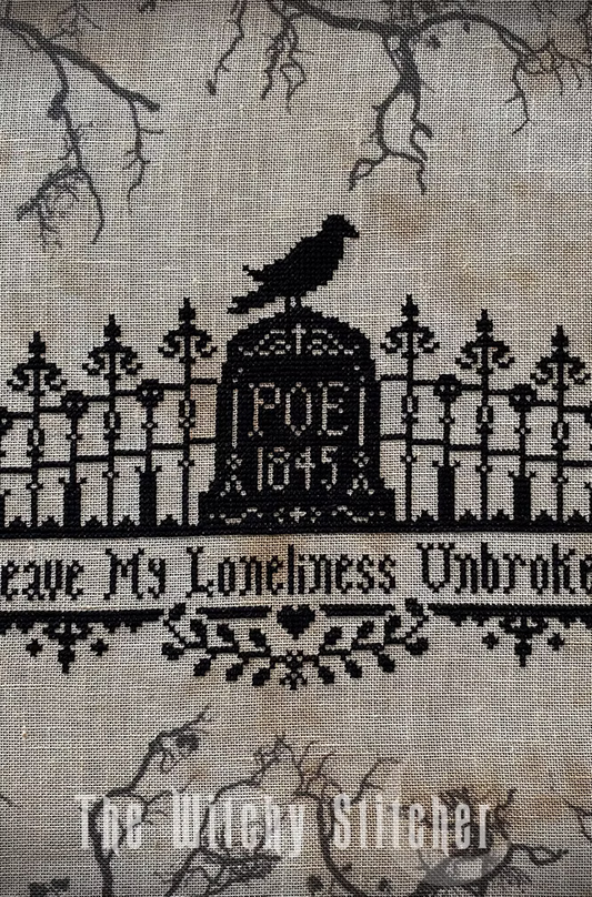 Poe: The Raven - Cross Stitch Pattern