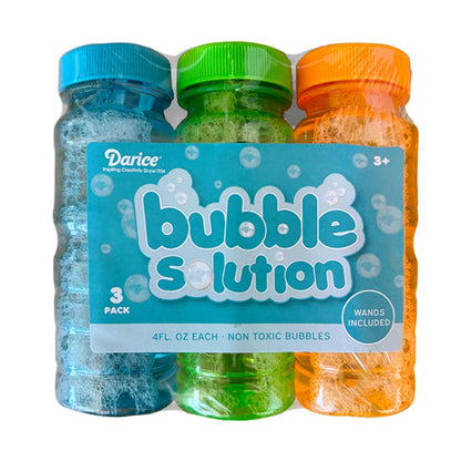 3 Pack, 4 oz. Bubble Solutions
