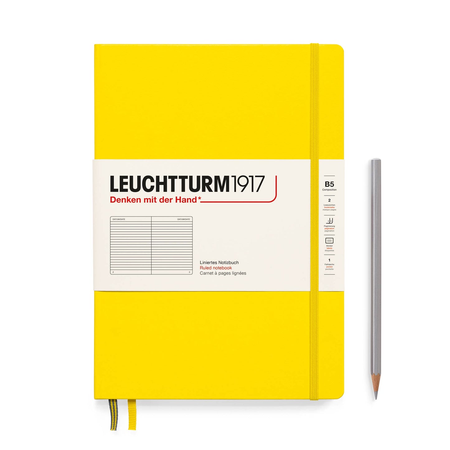 Notebooks - Composition (B5): Sage / Hardcover / Dotted