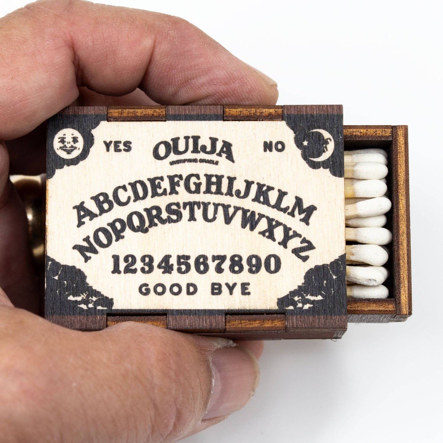 Matches • Ouija Board Wooden Matchbox • Candle Accessory