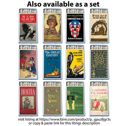 Austen Pride and Prejudice Matchbox • Matches • Candle Acc