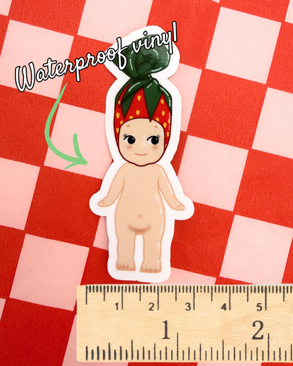 Vinyl Sticker - Strawberry Candy Trinket Angel Baby