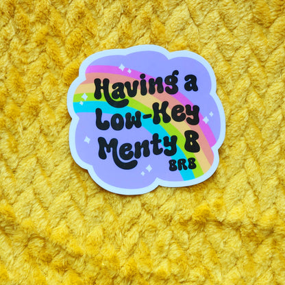 Menty B sticker mental breakdown hydroflask planner