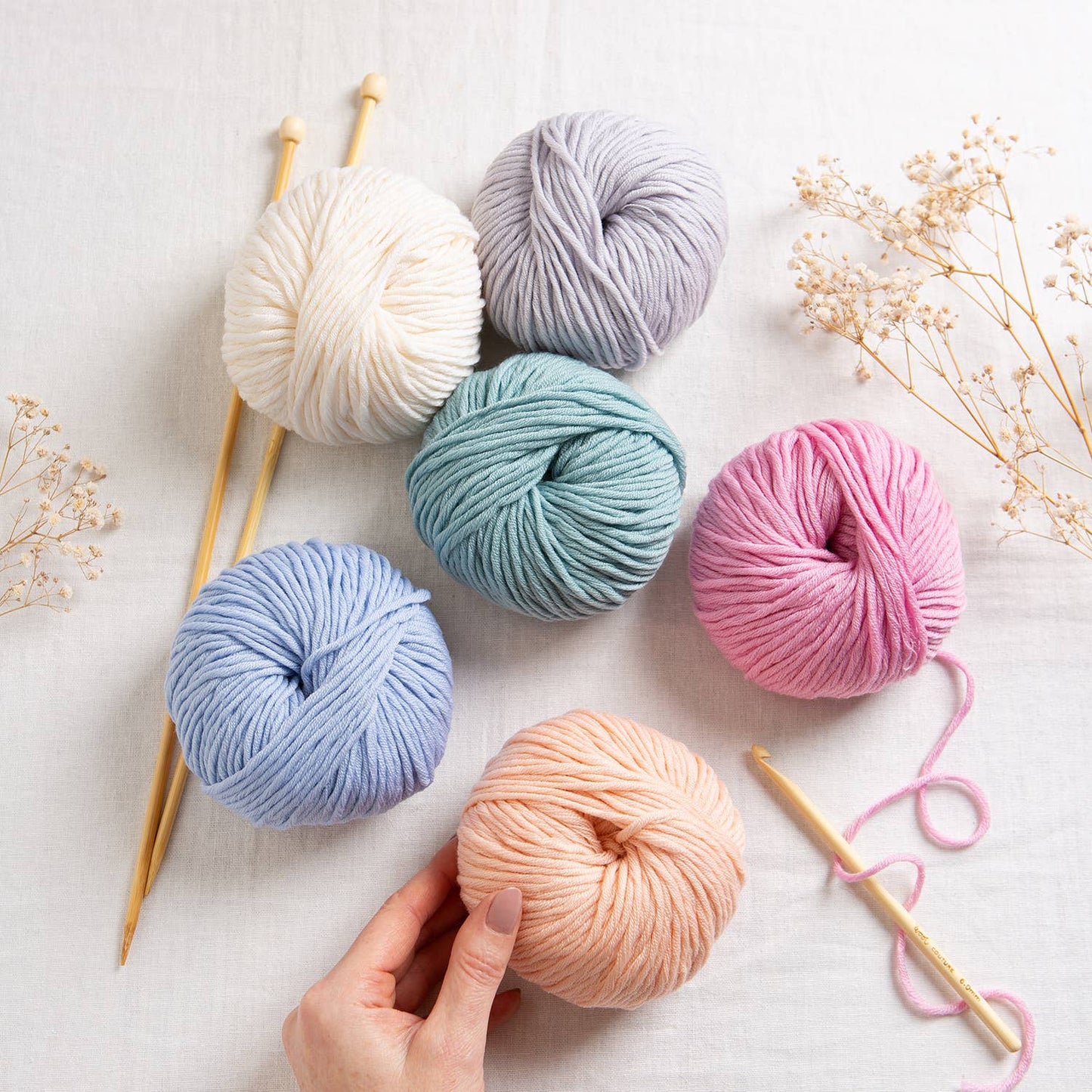 The Merino Yarn 50g Ball 100% Merino Wool