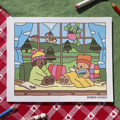 Fall-Winter Coloring Book