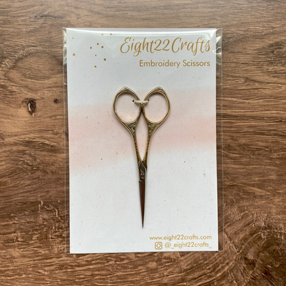Elegant Gold Embroidery Scissors, Small Modern Scissors