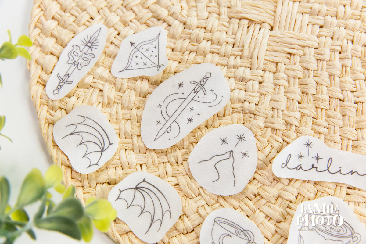 Romantasy Book Lover Embroidery Transfers, Stick and Stitch