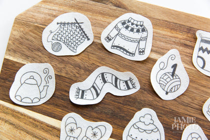 Winter Holiday Embroidery Stick n Stitch Pack, Christmas