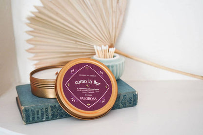 Como La Flor Candle Tin | Jasmine & Floral