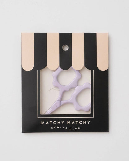 Lavender Scallop Handle Embroidery Scissors