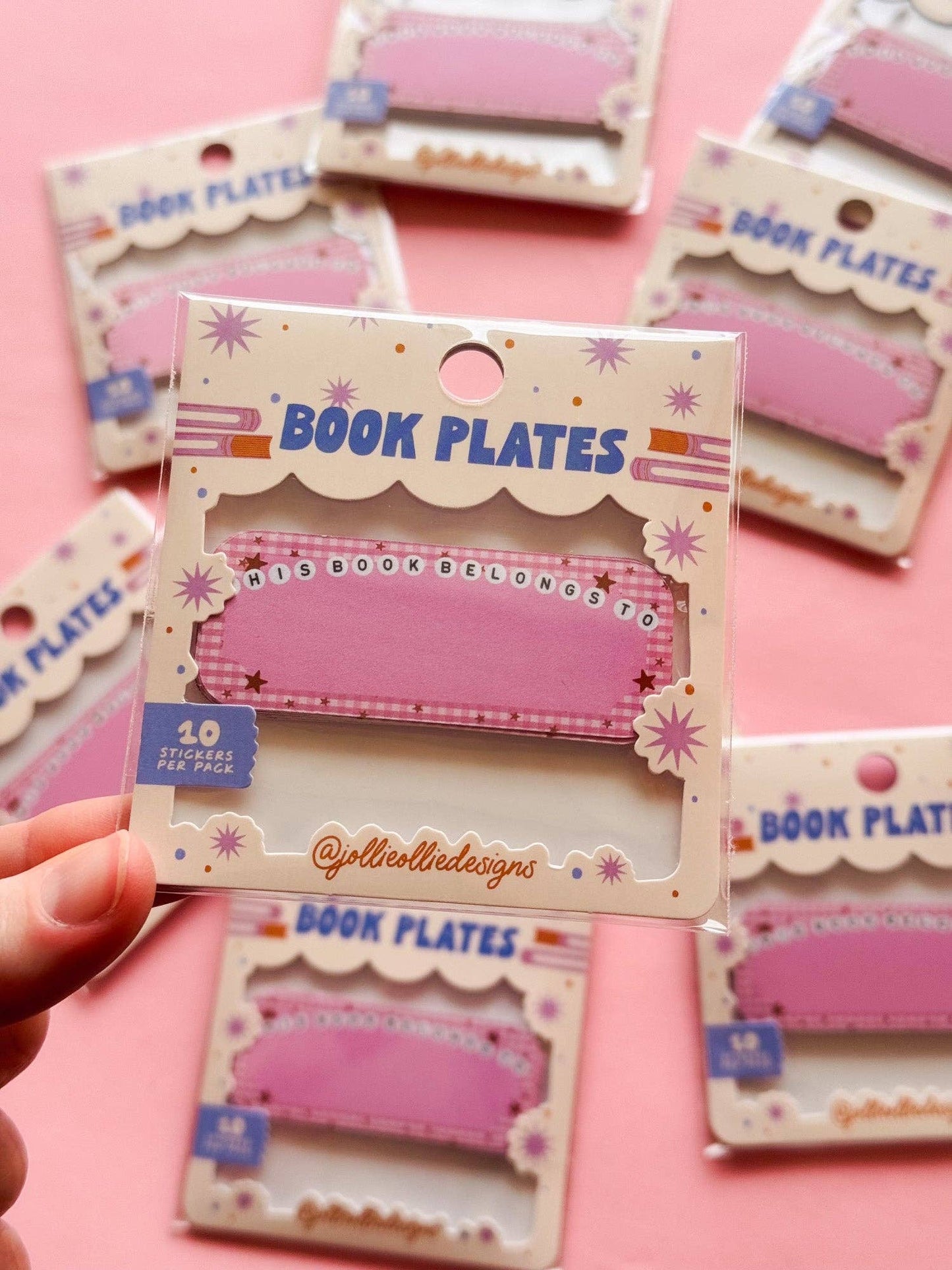 Letter Bead Book Plate Sticker Pack