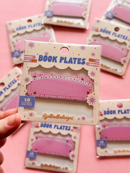 Letter Bead Book Plate Sticker Pack