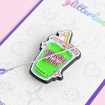 Matcha Girl Needle Minder Magnet
