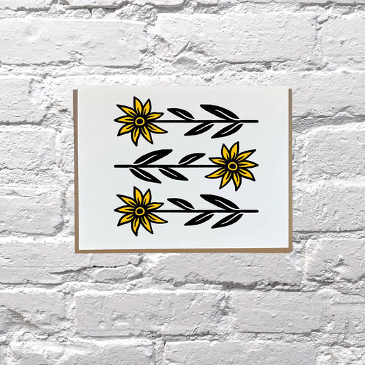 Yellow Flower Card