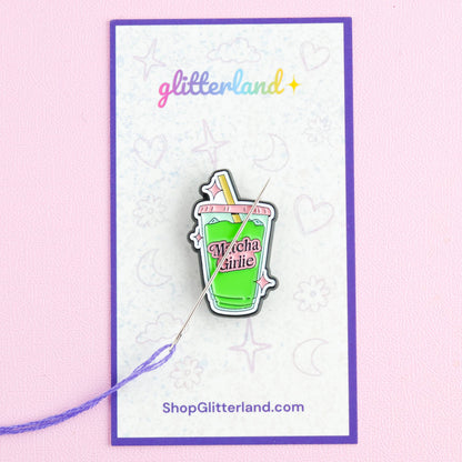 Matcha Girl Needle Minder Magnet