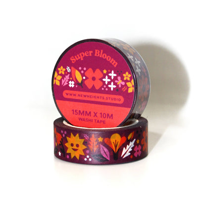 "Super Bloom" Cute California Wildflowers Washi Tape