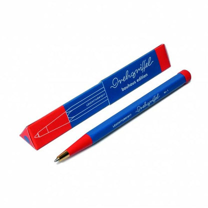 Bauhaus Edition - Drehgriffel Nr. 1 - Ballpoint Pen: Red / Royal Blue