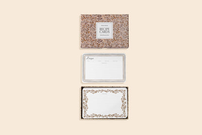 Recipe Cards: 50 - 4x6 floral cards