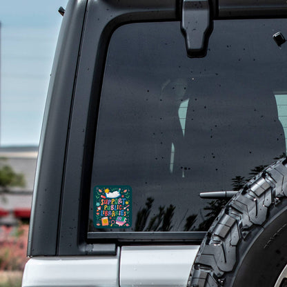 Book Community Schools Library High Quality Vinyl Sticker