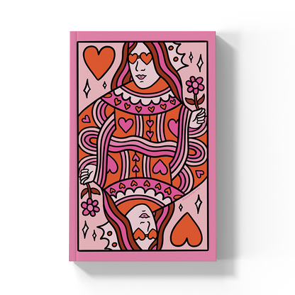 Queen Of Hearts Classic Layflat Notebook Journal LFC2646L
