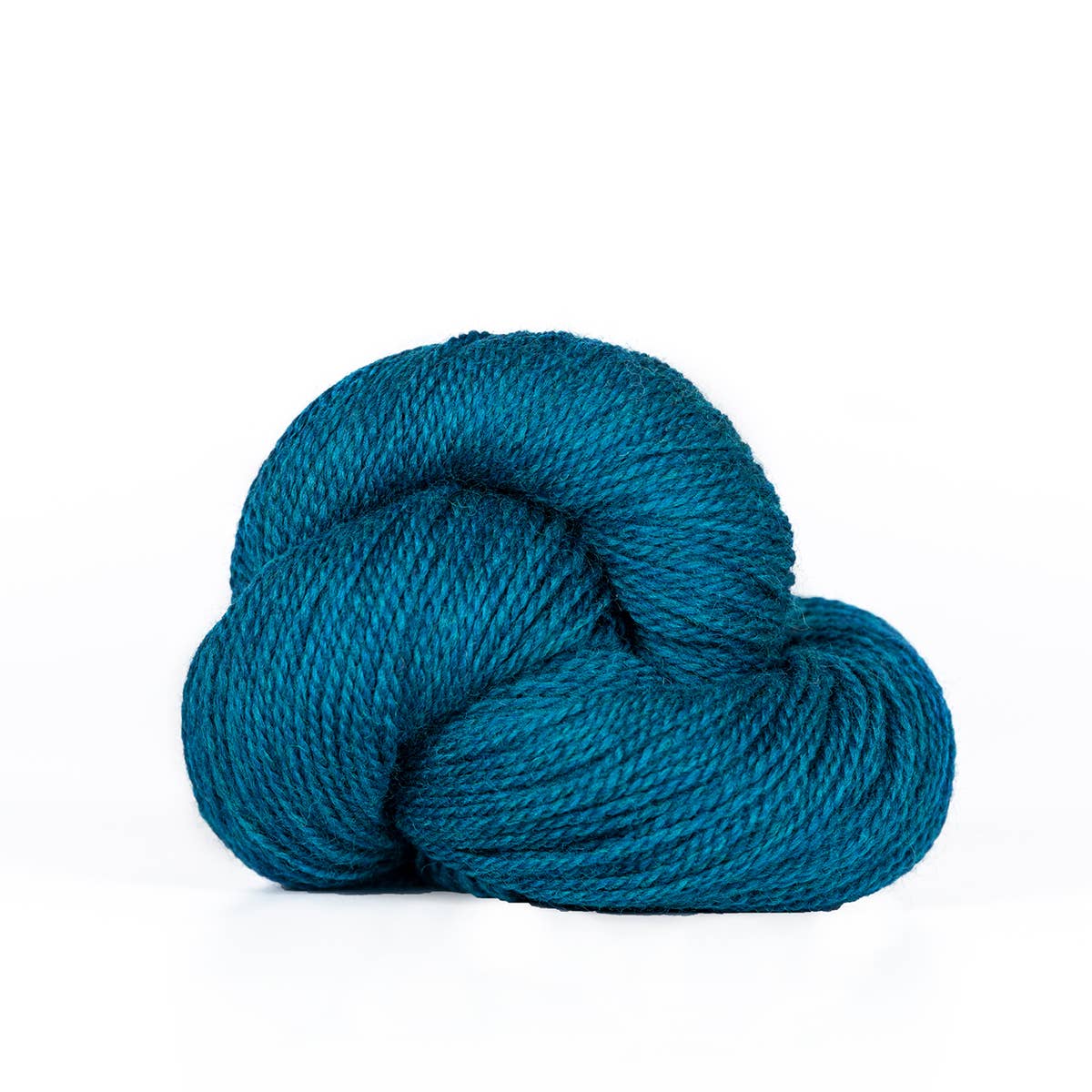 Camper: Fingering weight 100% wool yarn: Teal Heather