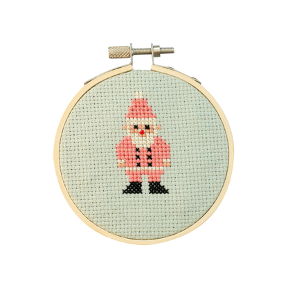 Christmas Santa Cross Stitch Kit