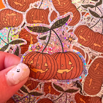 Pumpkin Cherries Sticker