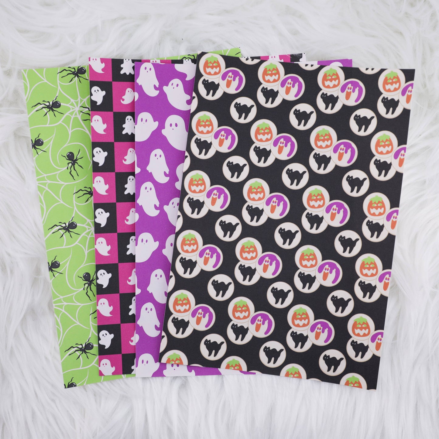 Fright Night Journal Background Set | 4 A5 Matte Sticker Sheets