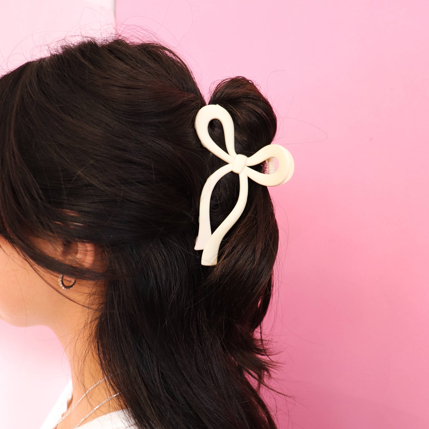Charming Bow Hair Clip in Cute Colors: Lilac