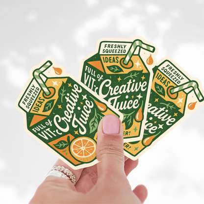Creative Juice Sticker – Motivational Artist & Maker