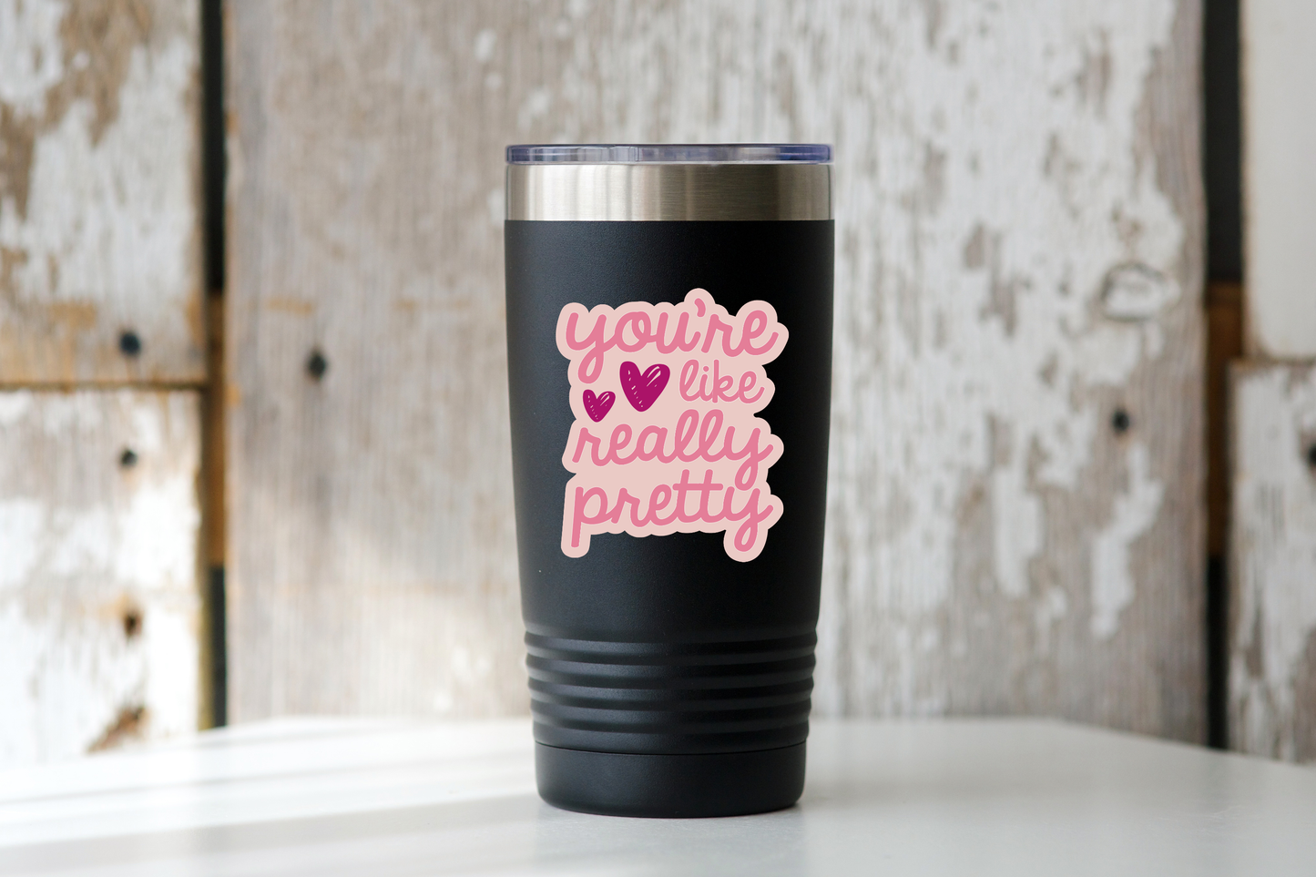 You're Like Really Pretty Sticker - girl power, friends