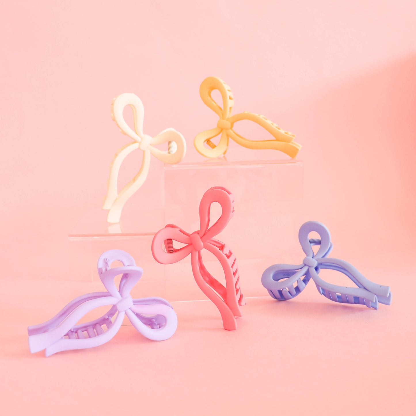 Charming Bow Hair Clip in Cute Colors: Periwinkle